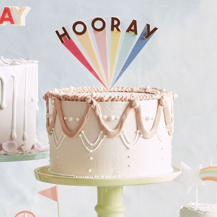 Topper Acrílico HOORAY!