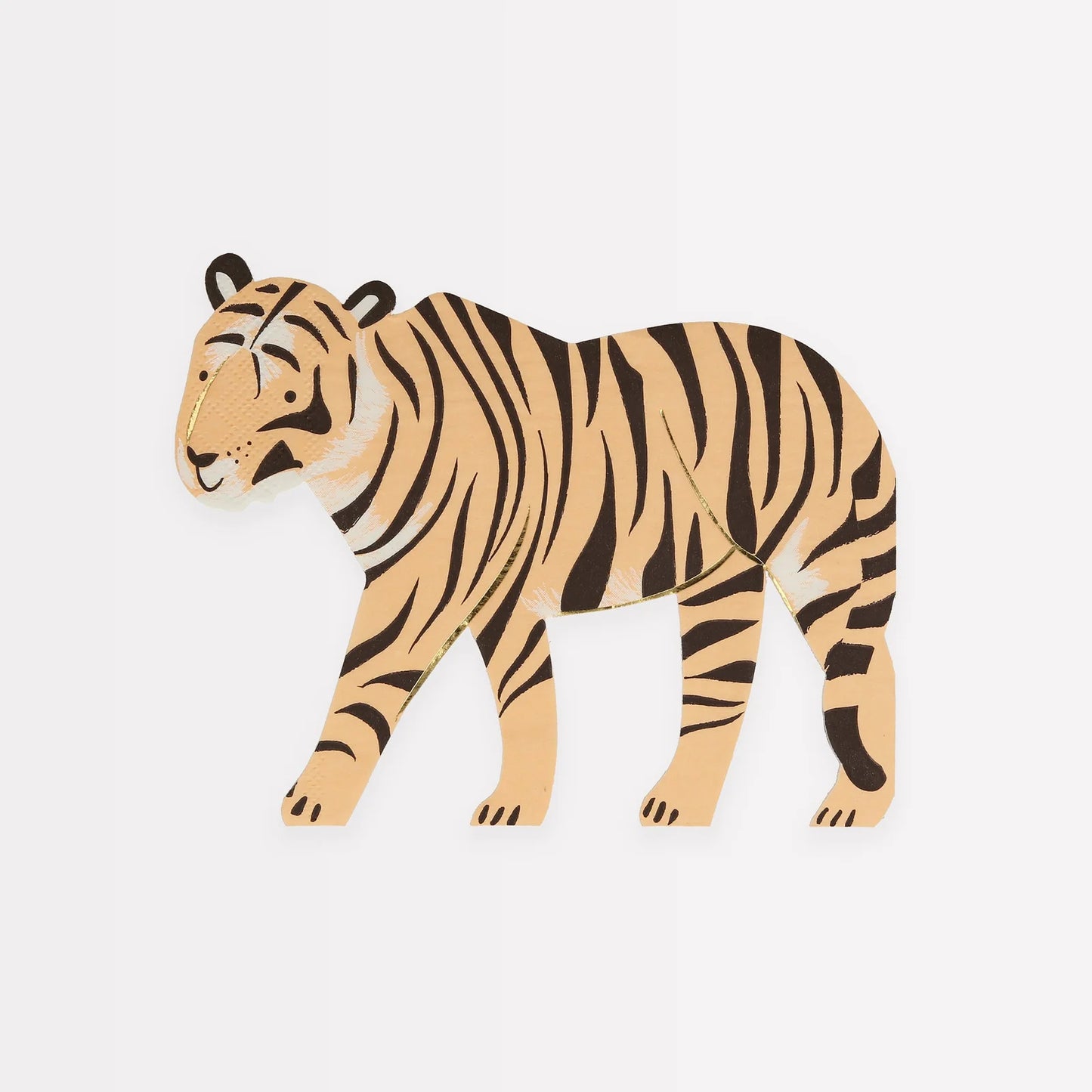 Servilletas en forma de Tigre Safari de Animales Meri Meri