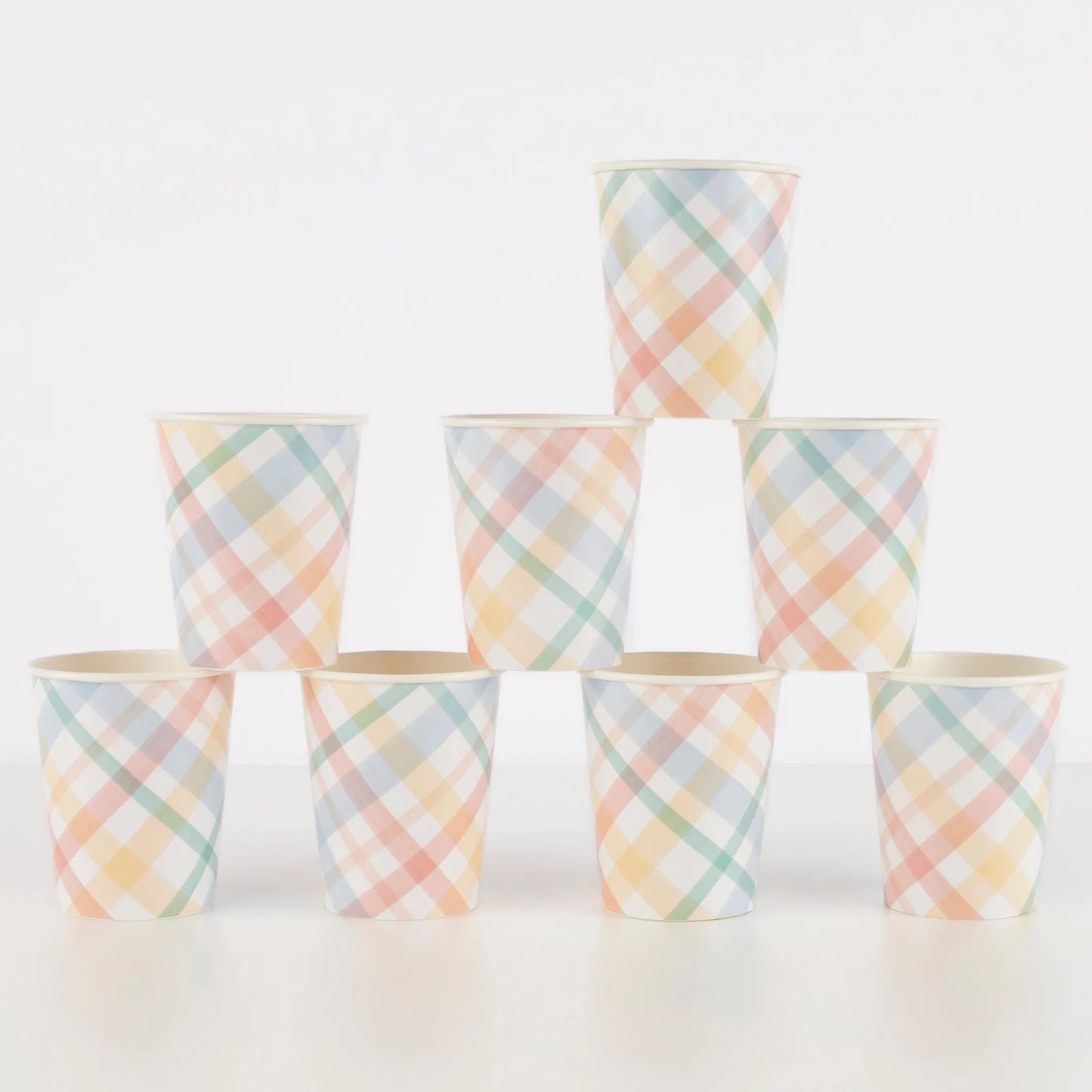 Vasos lineas de Color Pastel Meri Meri