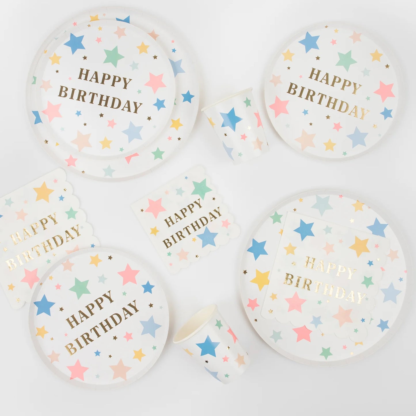 Servilletas Stars Happy Birthday Meri Meri