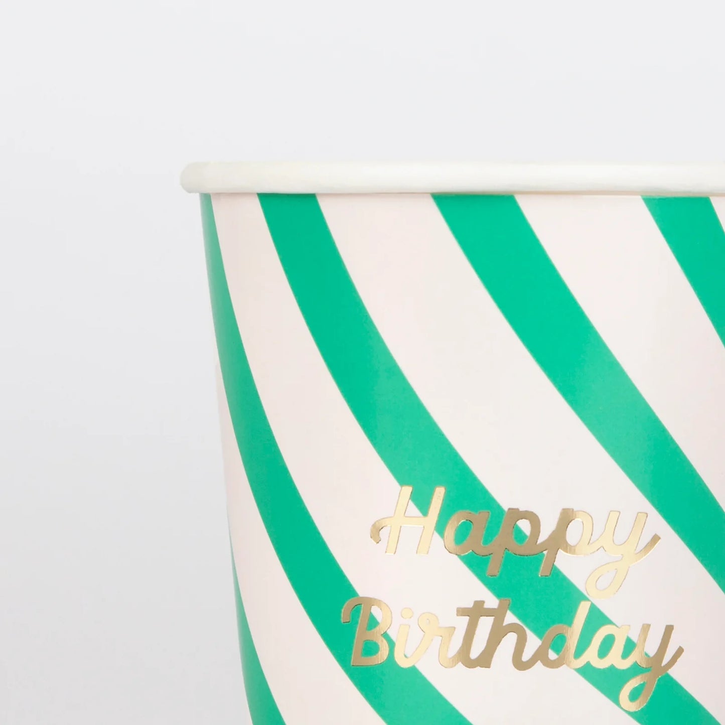 Vasos Stripes Happy Birthday Meri Meri