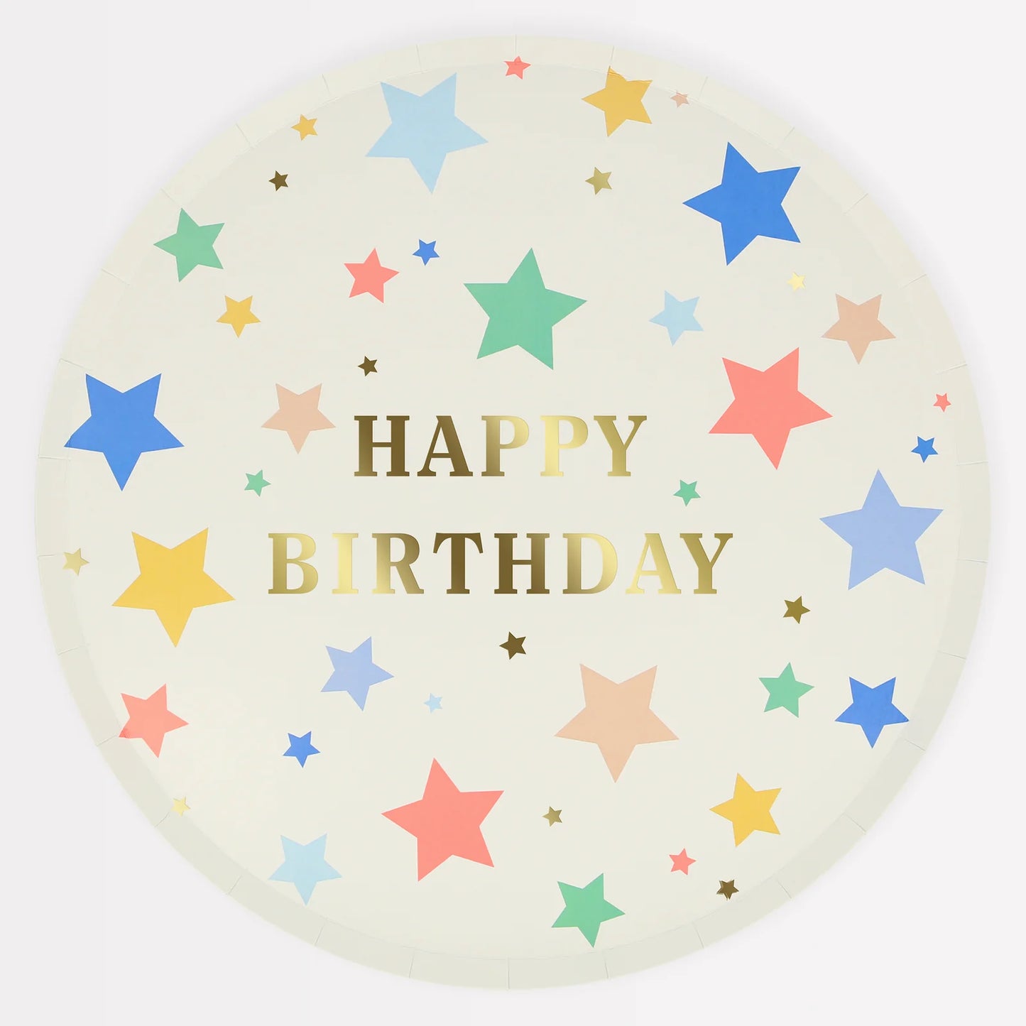 Platos de Cena Stars Happy Birthday Meri Meri