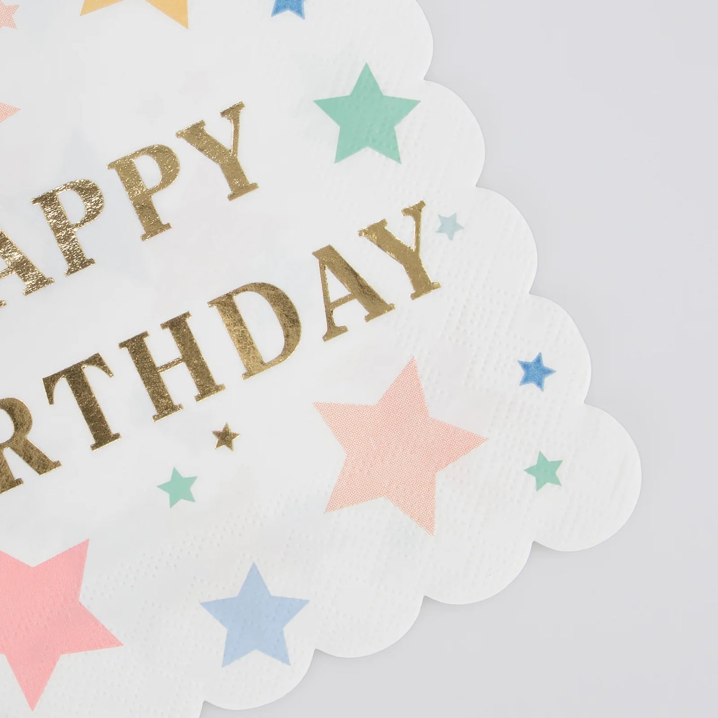 Servilletas Stars Happy Birthday Meri Meri