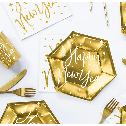 Platos Happy New Year Gold