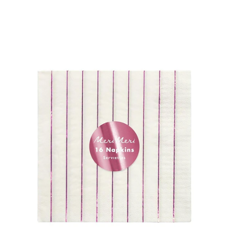 Servilletas Stripe Pink Small