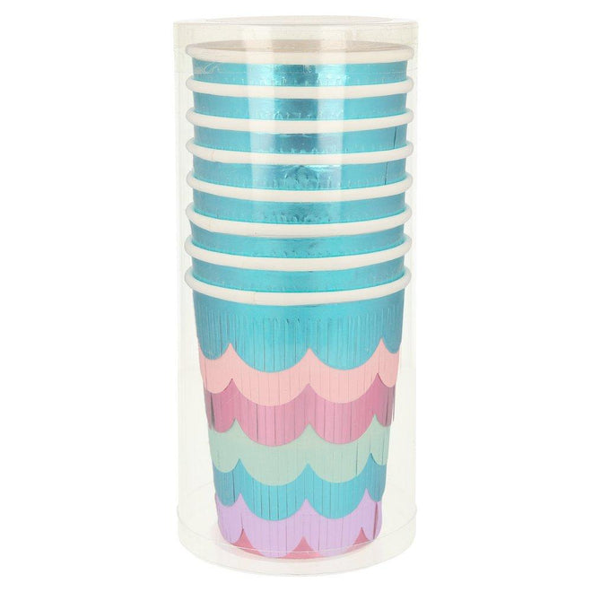 Vasos Mermaid scalloped