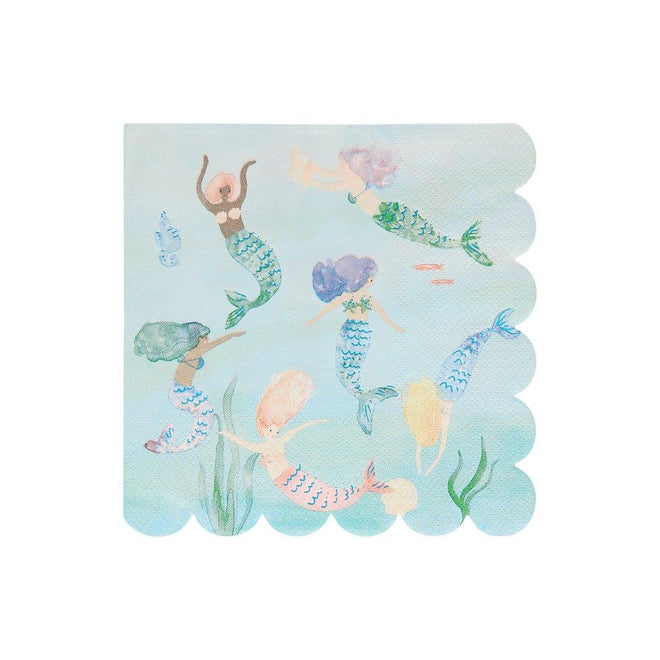 Servilletas mermaids swimming
