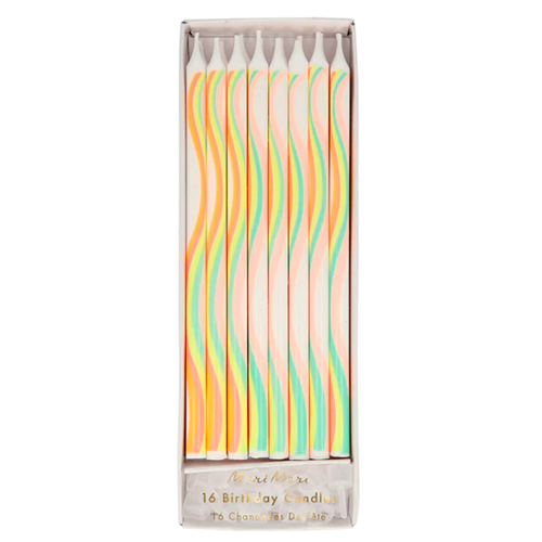 Velas Arcoíris Neón