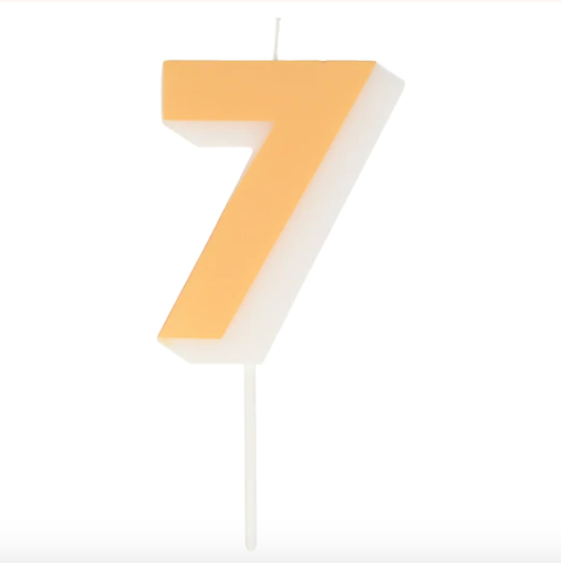 Vela Number Candle 7