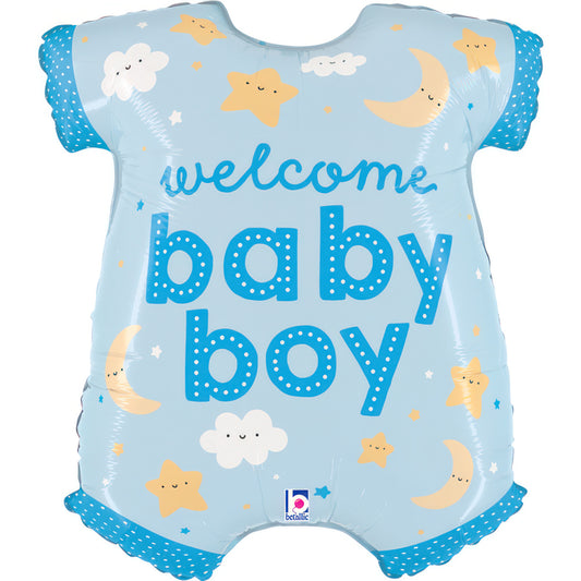 Globo Romper "Welcome Baby Boy" Grabo