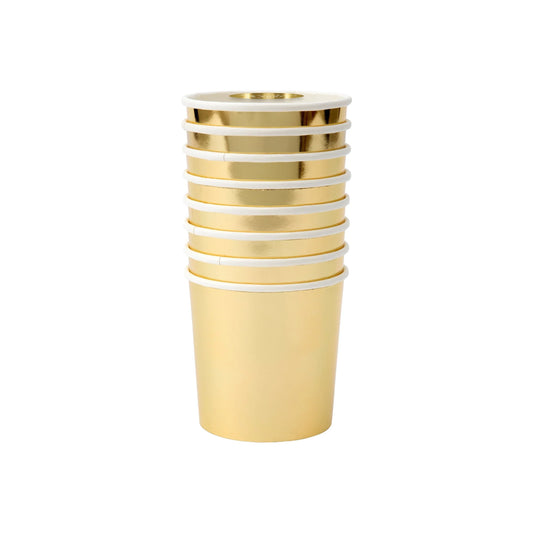 Vasos Dorados Meri Meri