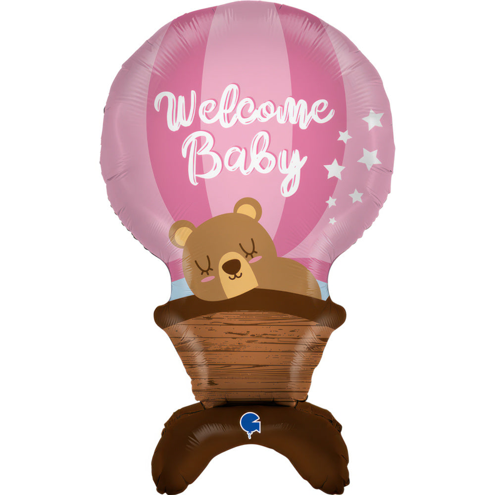 Globo de Piso "Welcome Baby Girl"