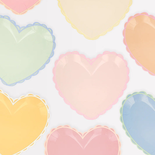 Platos grandes de Corazón Pastel Meri Meri