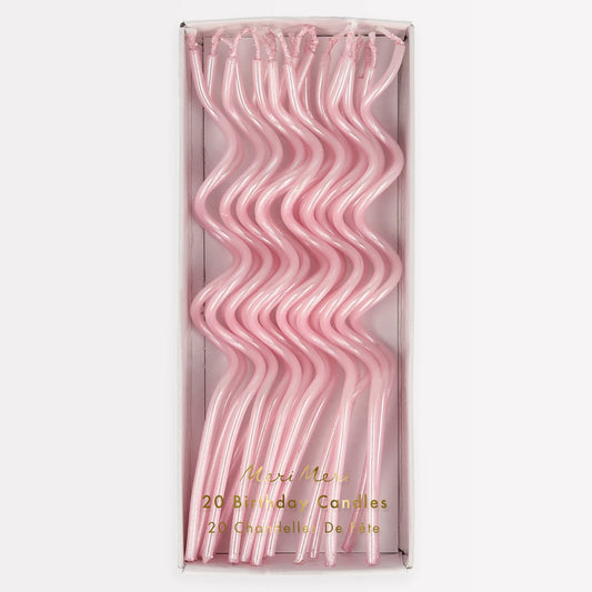 Velas Swirly Pink