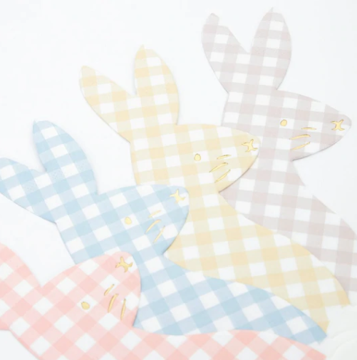 Gingham Bunny Napkins