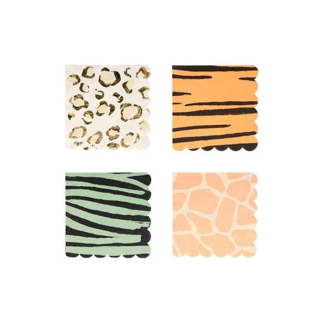 Servilletas Safari Animal Print Small