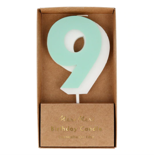 Vela Number Candle 9