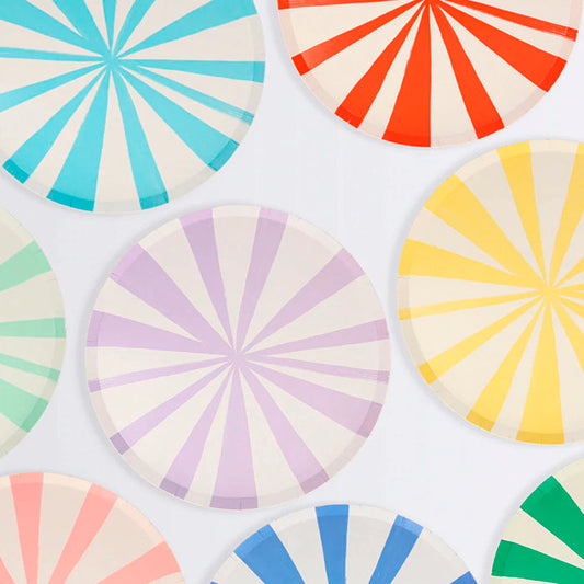 Platos Stripe Color Mix Meri Meri